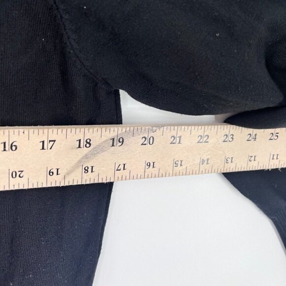 Cielo Viscose Long Sleeve V-Neck Cardigan W/ Decorative Buttons Black Womens 2XL - Picture 6 of 9